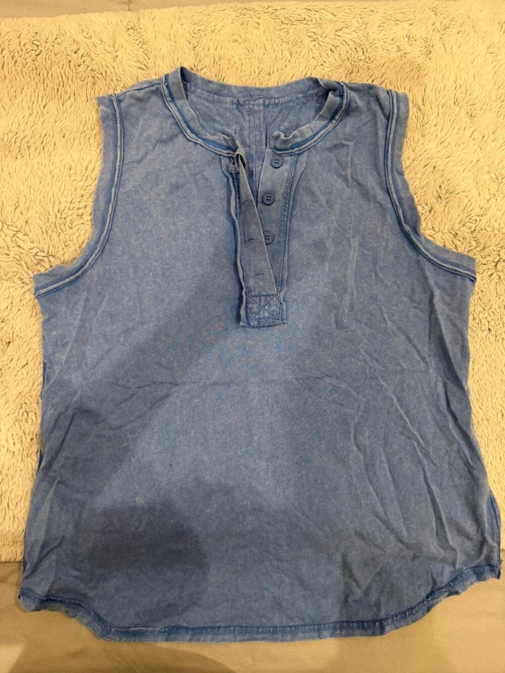 Blue tank top